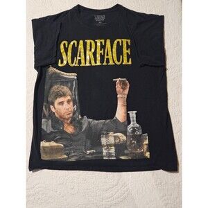 Scarface Movie Graphic T-Shirt Men's Size XL Gold Lettering